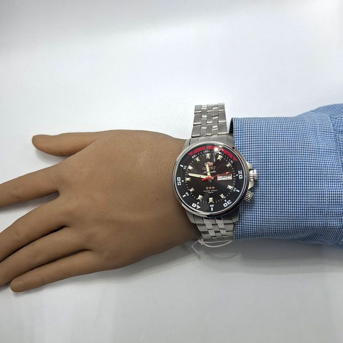 Relógio ORIENT masculino automático preto 469SS058NH P1SX - aconfianca